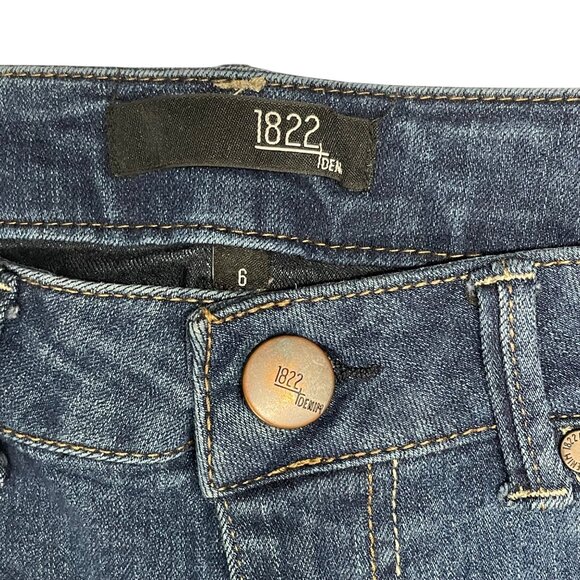 1822 Denim Womens Skinny Fit Stretch Jeans‎ Size 6 Medium Wash - Picture 4 of 10